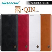 Nillkin для samsung GALAXY Note 8 чехол 6,32 ''Nilkin Qin Серия PU кожаный чехол-книжка для телефона чехол для samsung Note 8 Note8 Capa