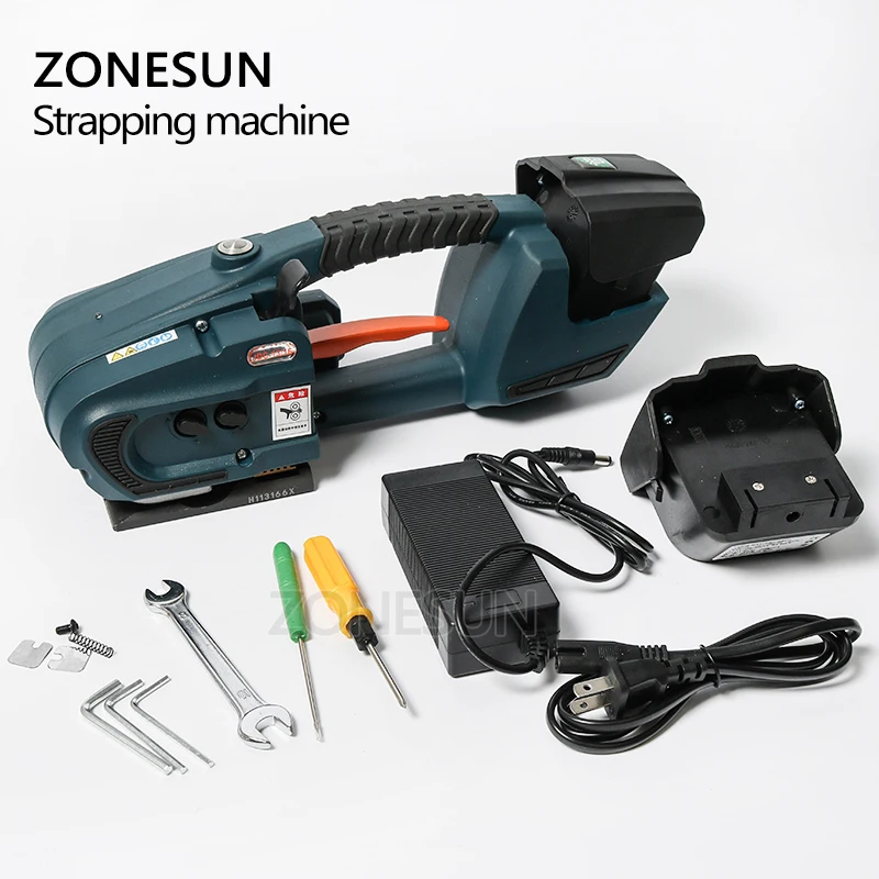 ZONESUN JDC 13 мм 16 PET PP пластиковые обвязочные машины инструменты с питанием от батареи