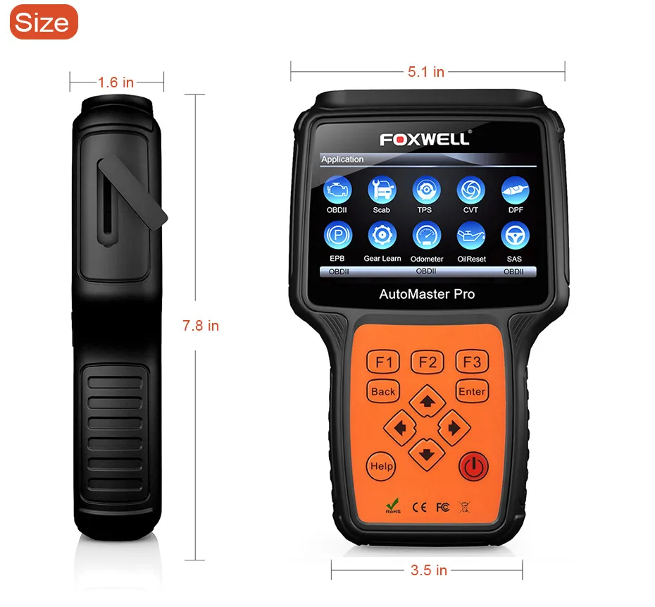 FOXWELL NT644 PRO полный Системы OBD2 сканер ABS SRS передачи DPF EPB масла сброса инструмент диагностики ODB2 OBD 2 Автомобильные сканер