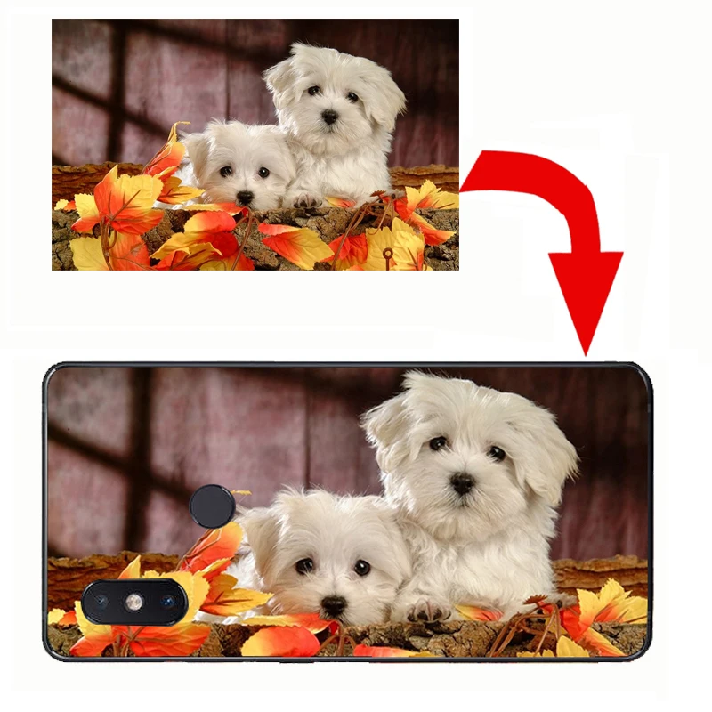 

Customize Photo custom text Soft Phone Case Cover Shell Coque for xiao mi 8