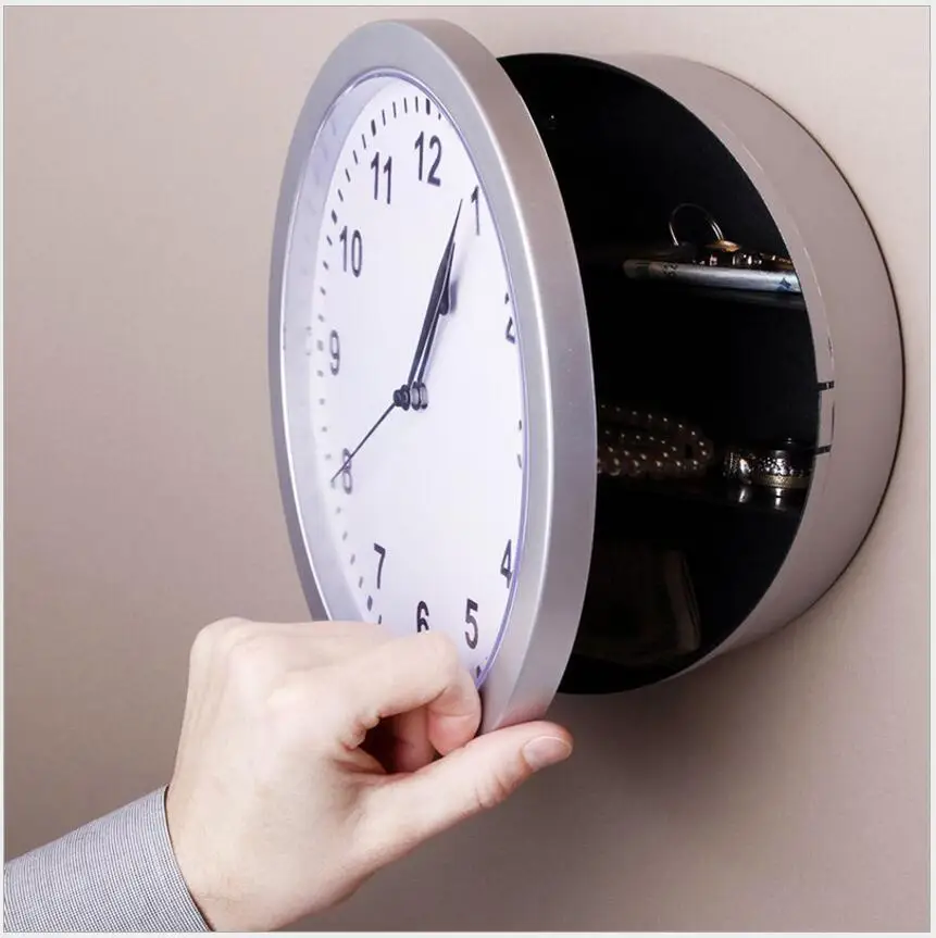 Wall Clock Hidden Secret Safe Box for Cash Money Jewelry Storage Security Safes
