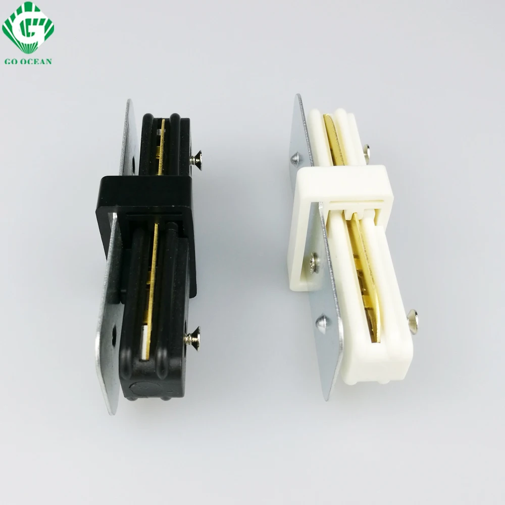 GO OCEAN Track lighting Rail Connector I Straight Connectors for Track Light Rail Fixture System Auminum Rail Connector (6)