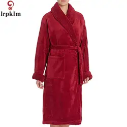 Брендовые женские халаты зимние фланелевые с длинным рукавом халаты утолщенные в горошек теплые спальные халаты длинные пижамы S-XL SY361