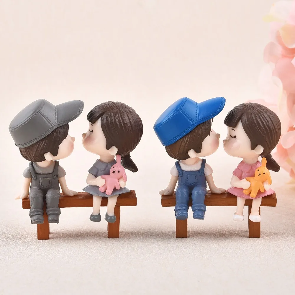 1set Sweety Lovers Couple Chair Figurines Miniatures Fairy Garden Gnome Moss Valentine’s Day Gift Resin Crafts Home Decoration-in Figurines & Miniatures from Home & Garden on Aliexpress.com | Alibaba Group