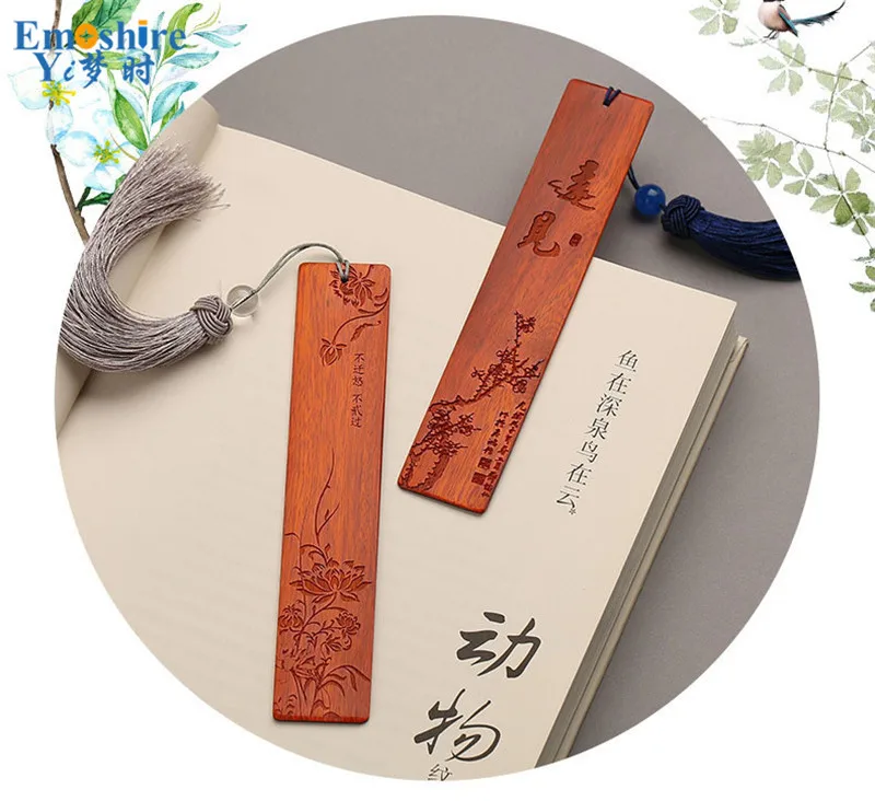 Красный Вуди китайский Стиль креативный подарок Классическая Книги по искусству кисточкой логотип для свадьбы надписи канцелярские для