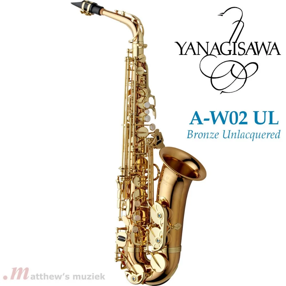 Новый Янагисава A-WO2-UL Alto саксофоны электрофорез золото Sax Professional инструменты с мундштук, случае, интимные аксессуары