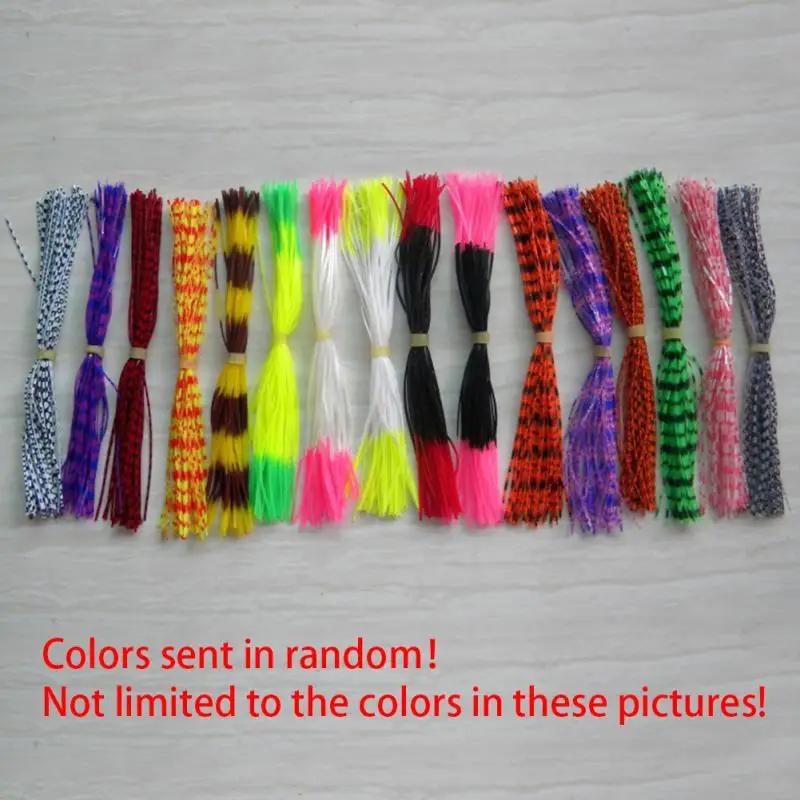 50 السواحل سيليكون التنانير الصيد اكسسوارات DIY Spinnerbatis Buzzbaits المطاط الرقصة السحر الحبار المطاط تنورة
