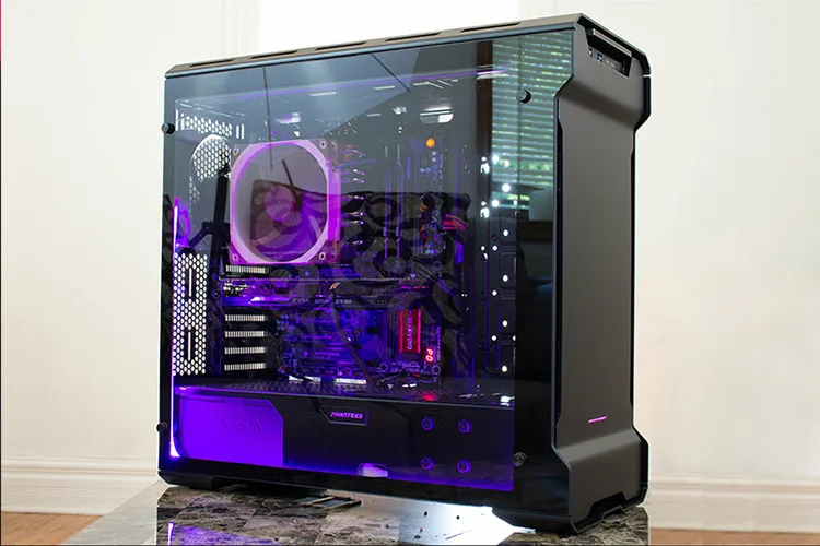 PHANTEKS 515ETG серебристый/черный двусторонний чехол для компьютера из закаленного стекла с водяным охлаждением