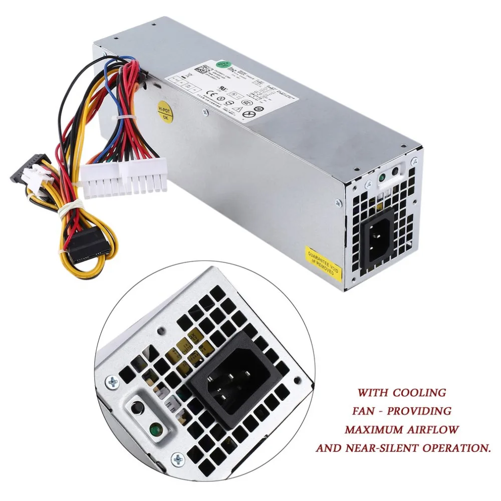

New 240W Desktop Power Supply Car Unit PSU for Dell Optiplex H240ES-00 H240AS-00 AC240ES-00 AC240AS-00 L240AS with Cooling Fan