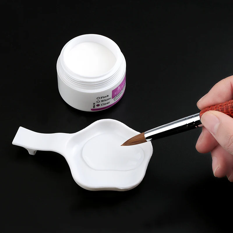 Acrylic Cup Nail display Stand Practice Display Tip Holder Nails Powder Liquid Container Octangle Bowl Dappen Dish 1 Pcs