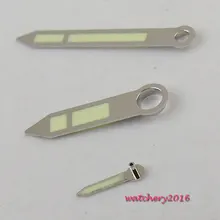 Parnis серебряный край зеленый часы руки световой fit 6497 6498 ST36 Рука Ветер движения