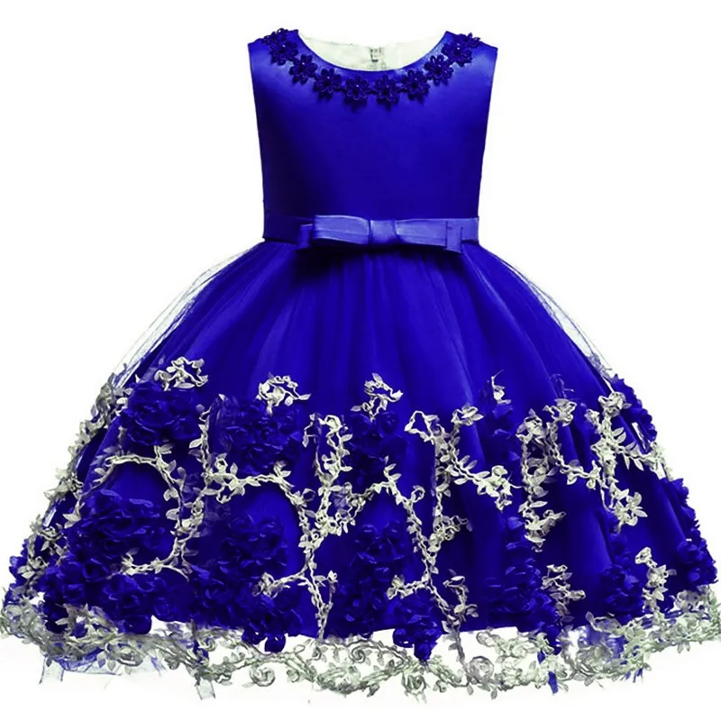 Kids Birthday Princess Party Dress for Girls Infant Flower Children
