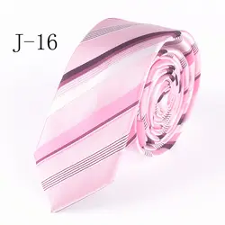 5 см дизайнерский галстук для мужчин повседневное Узкие галстуки розовый с диагональю полосы Gravata, чтобы соответствовать рубашк