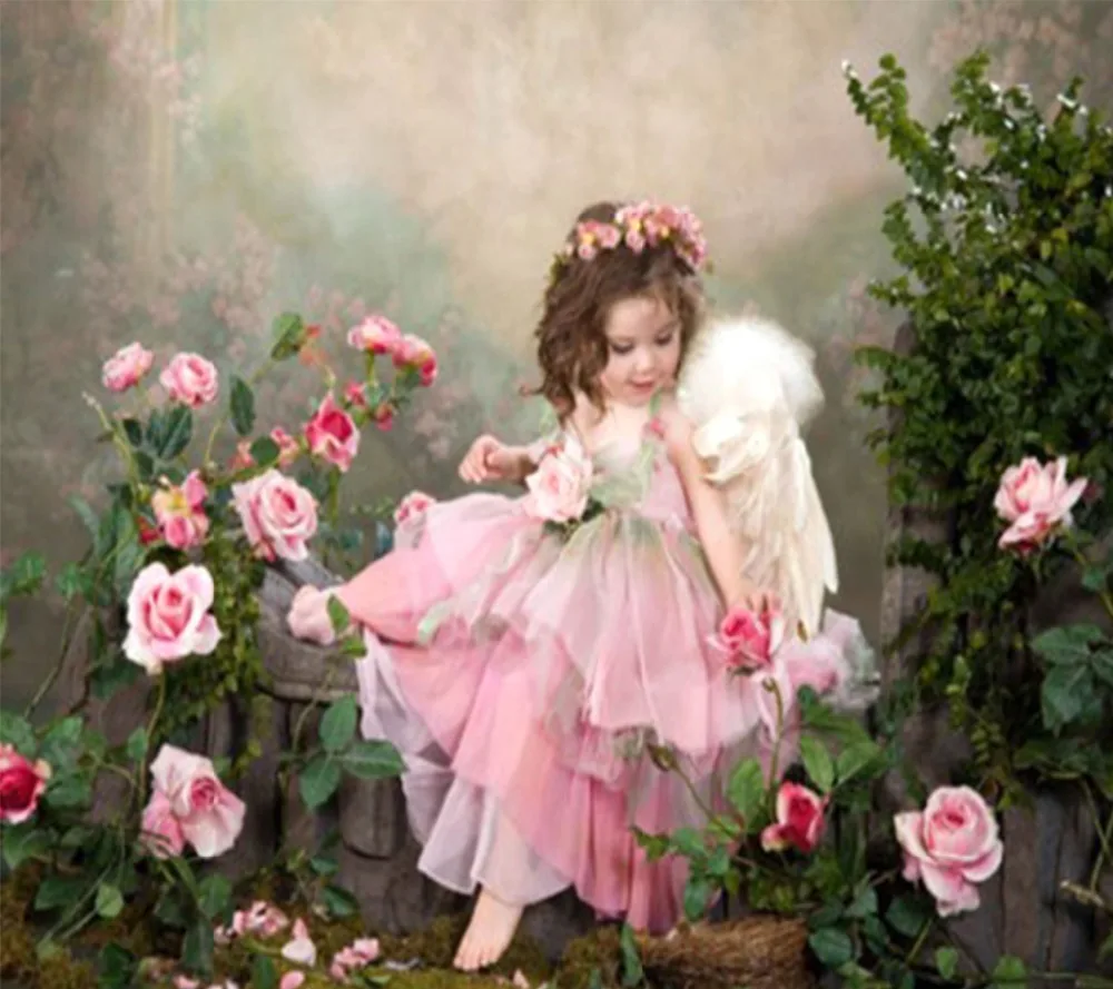 

2.8mm Diy diamond painting cross stitch craft plastic canvas kits diamond paintings Little angels in the roses