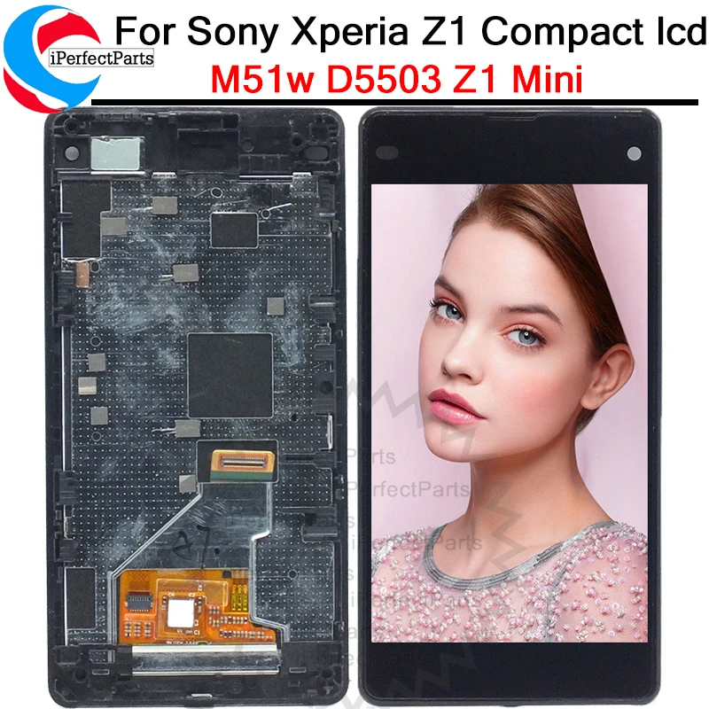 4 3 &quot1280*720 для SONY Xperia Z1 Compact ЖК-дисплей кодирующий преобразователь сенсорного