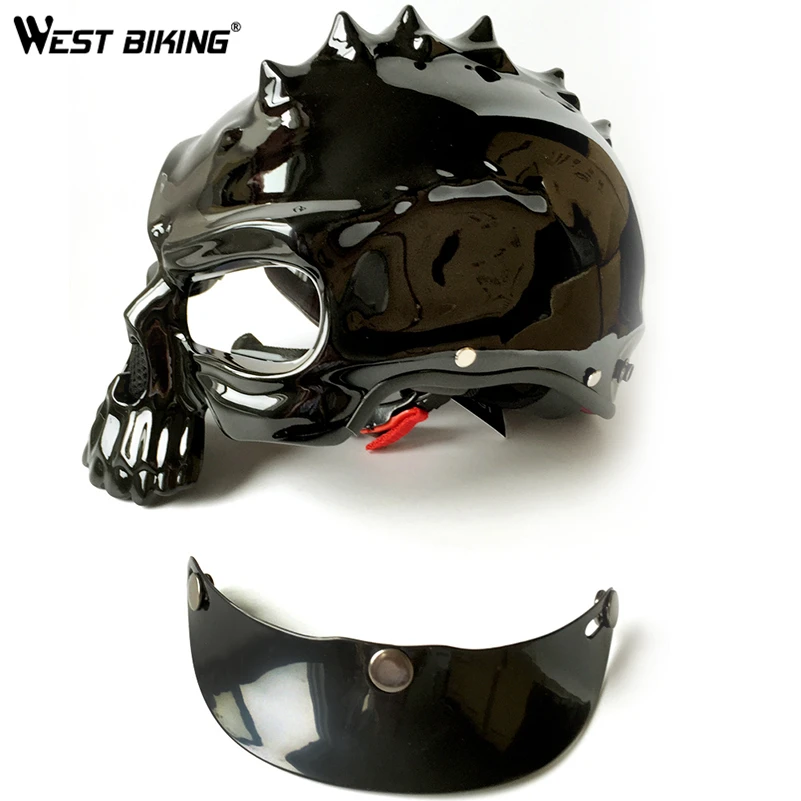 WEST BIKING Bike Helmet Wear-Resistant Lightweight Skeleton With Lens Road Bike Bicycle Helmet Casco Ciclismo MTB Cycling Helmet