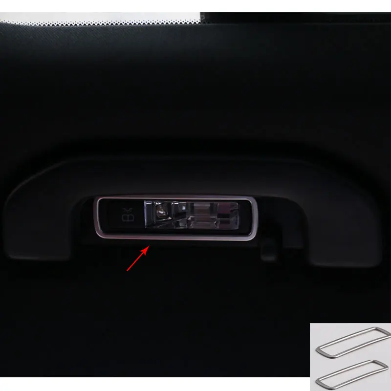 

2PCS Car Styling Car Roof Reading Light Frame Sticker Inter Moulding For Mercedes Benz GLA GLC X253 W166 ML GLE Car Accessories
