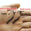 4PCS Carp Rig Teflon Coated Barbed Carp Fishing Hook Ready Tied Ronnie Rig Hook Links Hair Combi Chod Rig 2 4 6 8 ► Photo 2/6