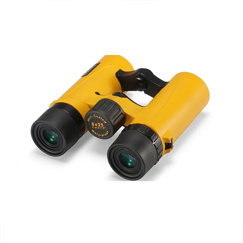 LEAYSOO 8X25 Zoom миниатюрный бинокль MC Green пленка складной кемпинг охотничий телескоп