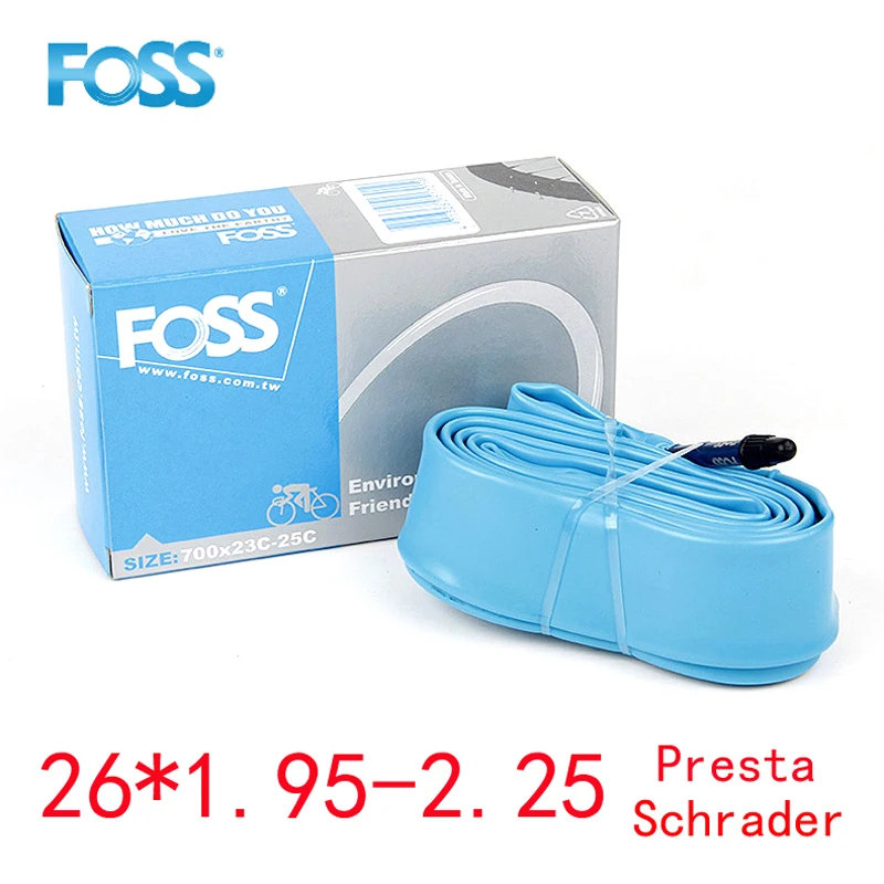 Foss Explosion-Proof Inner Tubes Presta Valve 26 x 1.95-2.25 2 Pack