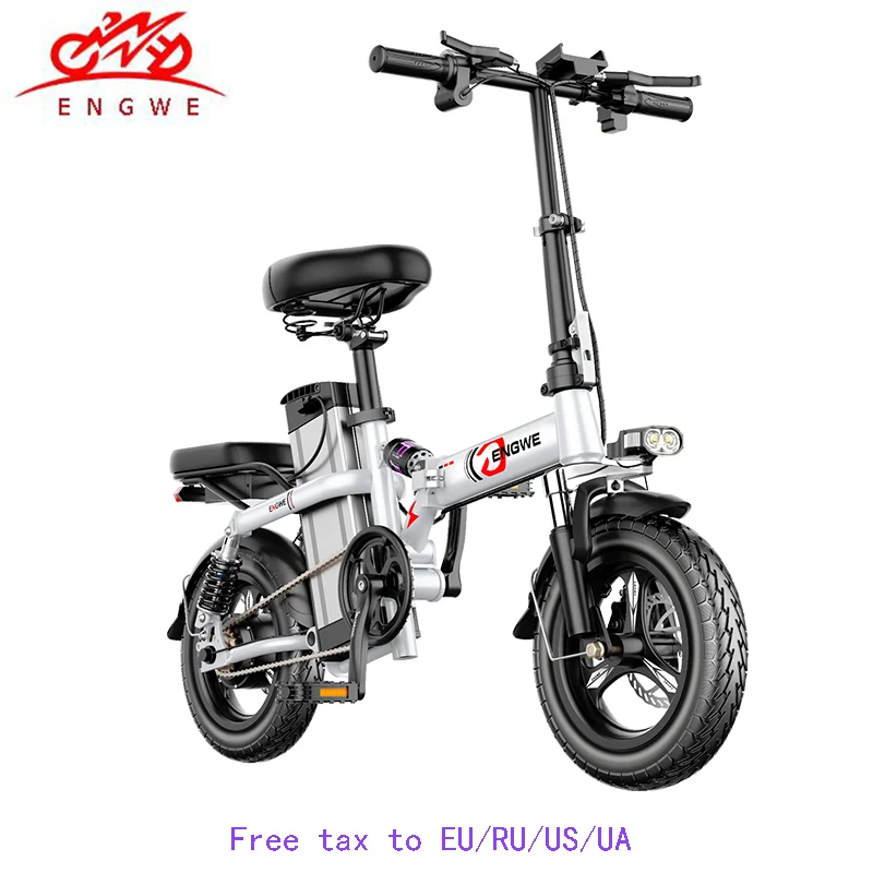 Best 14inch Aluminum Folding Electric Bike 48V21A/32A LG Lithium Battery 350W Powerful Motor electric Bicycle Scooter  City  e bike 1