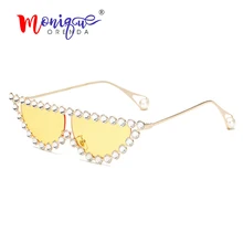 Пикантные женские солнцезащитные очки «кошачий глаз» Для женщин Элитный бренд дизайнерское ожерелье плоский верх, солнечные очки, Для мужчин женские фактурные туфли на ноги, стиль ретро, Oculos de sol UV400