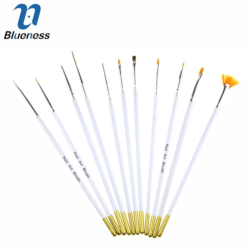 

Nails Professional Drawing Kits Printing Dotting Phototherapy Nail Art Liner Brushes Nail Equipment Tool Manicure Tips JH442