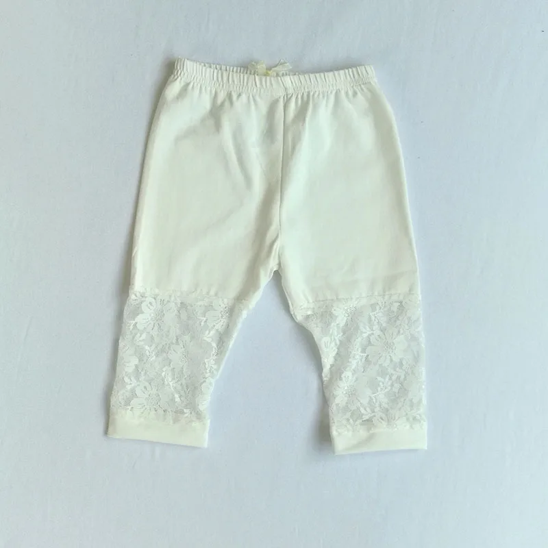 Children Tight Leggings Capri Pants Summer Korean Lace Girl Calf Length Pencil Shorts Cotton Thin Kids Legging girls pants kids pants girls trousers