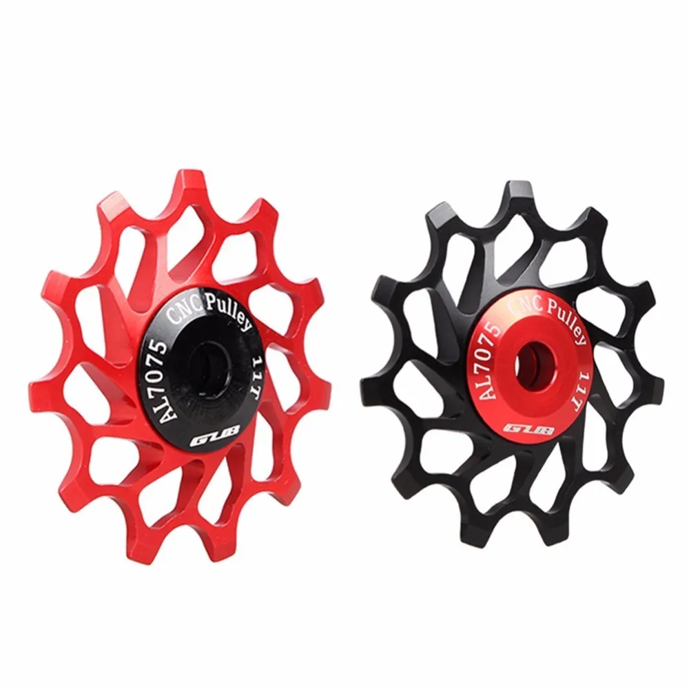 

Bicycle Rear Derailleur Guide Wheel 11T Aluminum Alloy Bicycle Rear Derailleur Ceramic Bearing Pulley AL7075 CNC Bike Parts