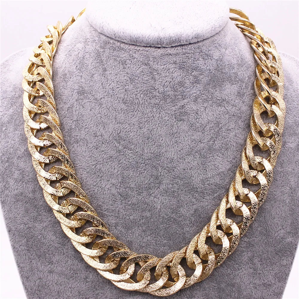 

Europe and the United States retro exaggerated aluminum chain 50 cm long necklace manufacturers wholesale accessories