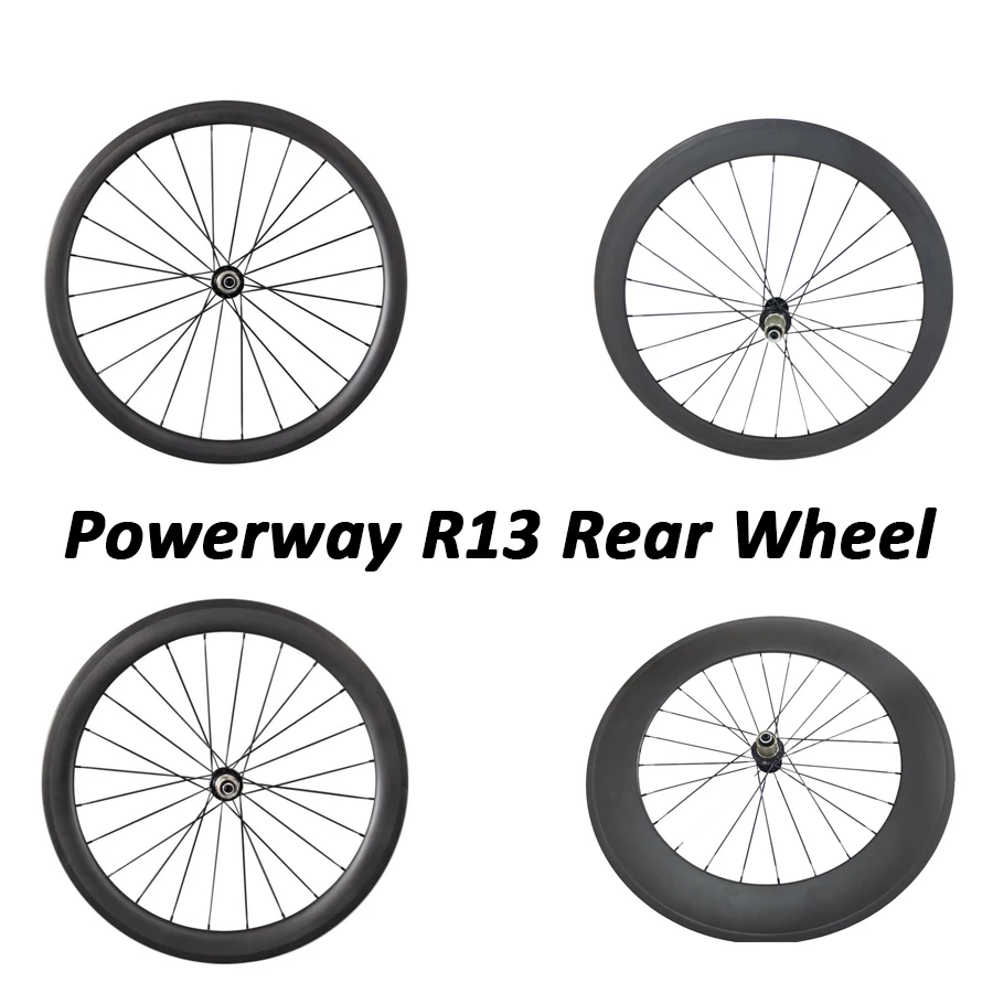 

OZUZ Powerway R13 Hubs 38 50 88mm bicycle wheels Rear carbon road wheels Tubular or Clincher 3K 700c Matte or glossy