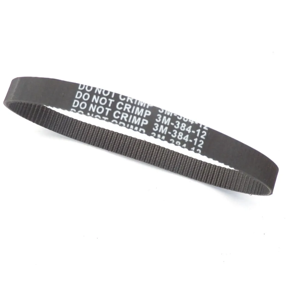 Rubber Toothed Drive Belt HTD 384-3M-12 Escooter Electric Scooter 384mm Length motorcycle scooter drive belt