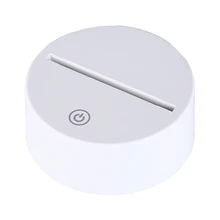 7 цветов Сенсорная лампа база для 3D ночного света светодиодный светильник База белый светодиодный держатель лампы Portalampada 3D ночник держатель