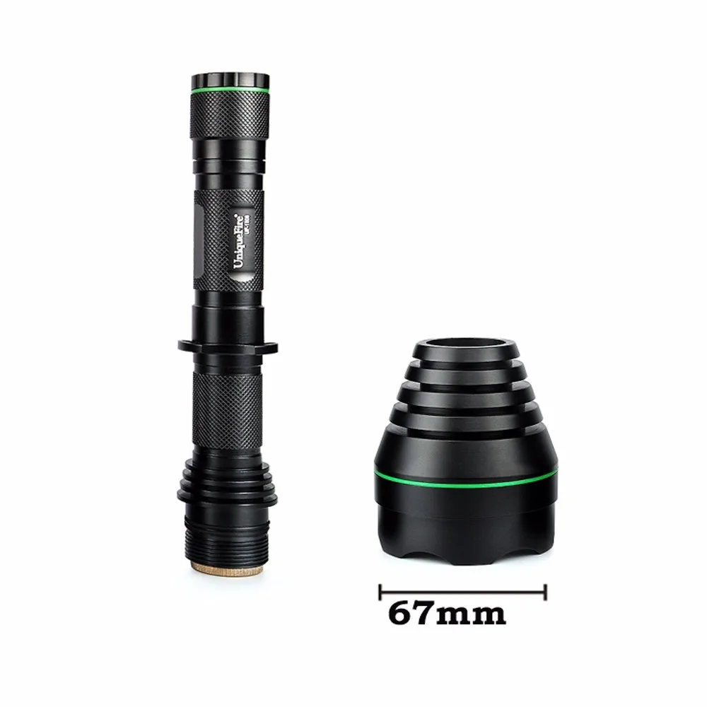 UniqueFire 1508-67 CREE T6 LED Flashlight Outdoor Activities Necessary Waterproof Rechargeable LED Strong Torch For 18650 4