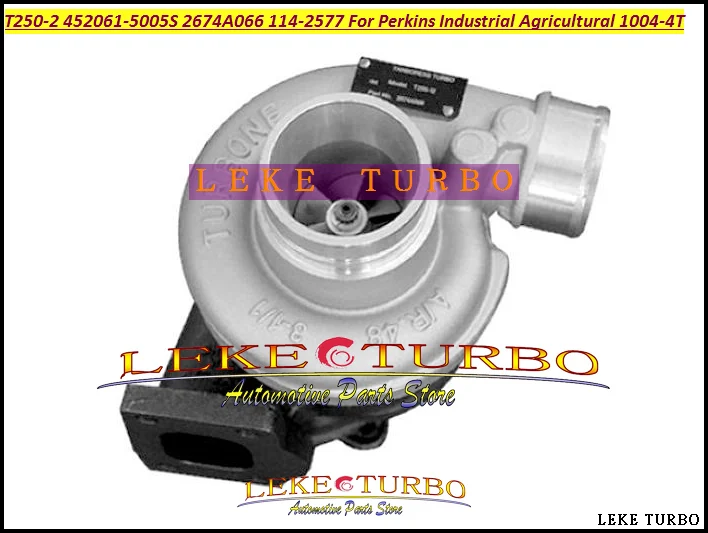 T250-2 452061-5005S 452061-0005 2674A066 114-2577 Turbo For Perkins Industrial Agricultural 1004-4T (4)