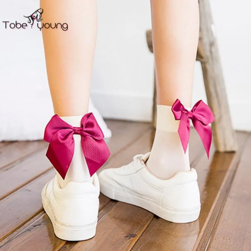 Ankle socks for women with bows Ankle socks for women with bows