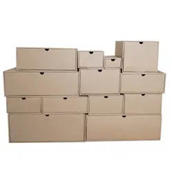 1 шт. крафт-ящики для бумаг дом коробка для хранения ткань книжная обувь ящики для хранения настольная коробка для хранения
