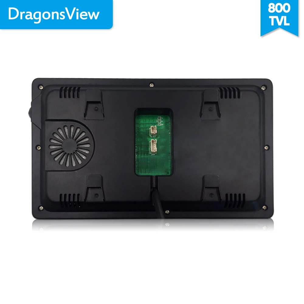  Dragonsview 7 Inch Video Door Phone Intercom System White/Black Video Door Entry Panel Intercoms fo