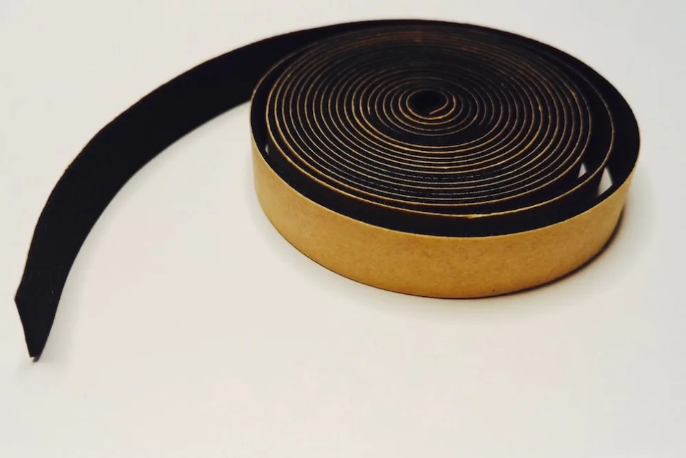 

EPDM Neoprene Adhesive Tape Insulation Gasket Door Window Cushion Seals 10mm x 1mm x 2meters x 5 pieces Black