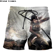 PLstar Cosmos Прямая летние новые стильные модные шорты игра Tomb Raider 3d принт Мужские Женские повседневные шорты
