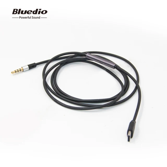 Bluedio аудио кабель Тип-c до 3,5 мм для Bluedio Bluetooth наушники динамик с микрофоном