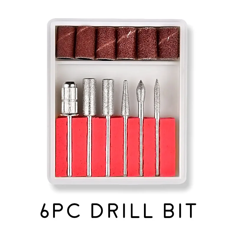  1 Set Professional Electric Nail Kit Nail Tips Manicure Machine Electric Nail Art Pen Pedicure 6 Bi