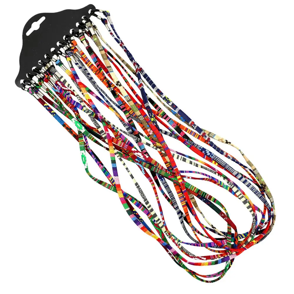 12 шт./компл. 60 шт./лот 5 мм широкий ретро очки для очков хлопковые шеи шнур Фиксатор ремень шнурок для очков держатель
