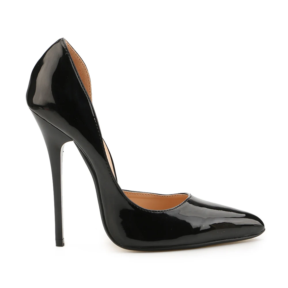 Pompes Taille 49 Pointu Grande Plus Talon Femme Mince Super 40 Drag Arrivé Queen Peu Profonde Bouche Timetang Nouveau Black Chaussures Ol Élégant Bout Haute 7FppBR