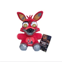 Nova chegada 18cm fnaf foxy brinquedos de pelúcia cinco noites no freddy pesadelo foxy raposa pelúcia brinquedo macio brinquedos boneca para crianças presentes