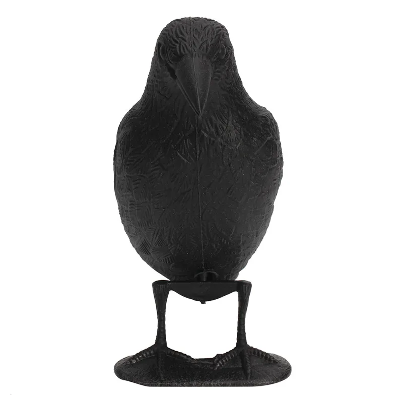 Черный пластиковый ворона охотничьи приманки сад птица отпугивает страшное чучело мыши Борьба с вредителями Отпугиватель Декор подарки для охотника