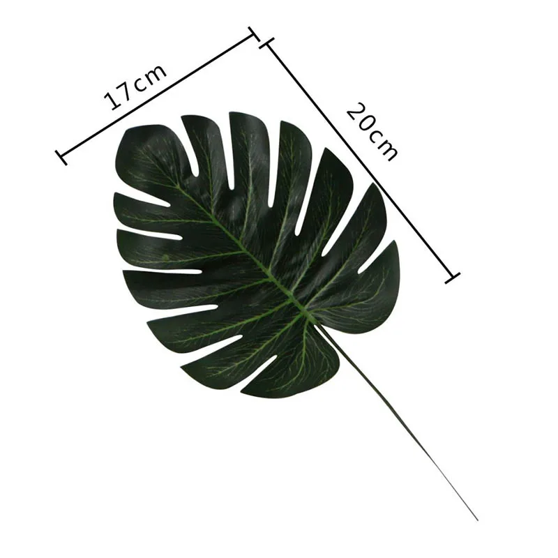 1 шт. искусственные растения монстера Золотые пластиковые железные листья дерева украшения дома сада Аксессуары фотографии декоративные листья - Цвет: 8