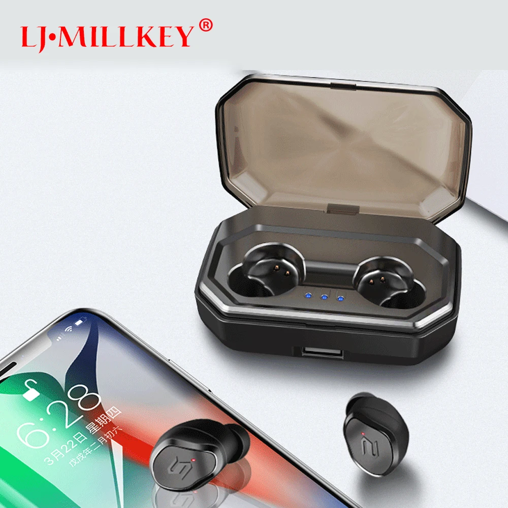 

Wireless Earbuds Bluetooth 5.0 In-ear Stereo TWS Earphones Mini Portable Earpieces With Built-in Mic For Phone Android YZ209