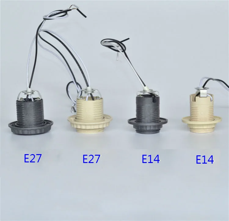 

1 Piece E27 E14 Plastic Lamp Whole Tooth / Wire 30cm/80cm / E27 Light Socket / E14 Lamp Base Lighting Accessories