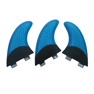 FCS плавники синий G5 Fin сота углеродного волокна ласты для серфинга Blue thruster | Спорт